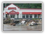 Shoneys in Bellevue was under 4 feet of water, as was the adjacent Movie theater